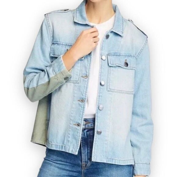 FRAME Cargo Denim Jacket $345 - Picture 11 of 12